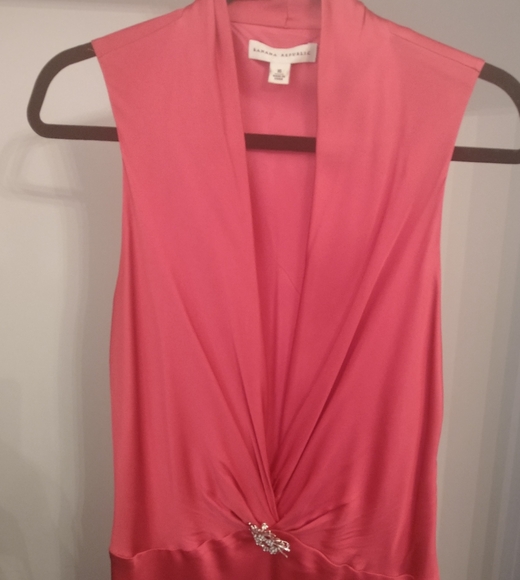 Banana Republic rose silk dress, size 16 - Picture 2 of 6